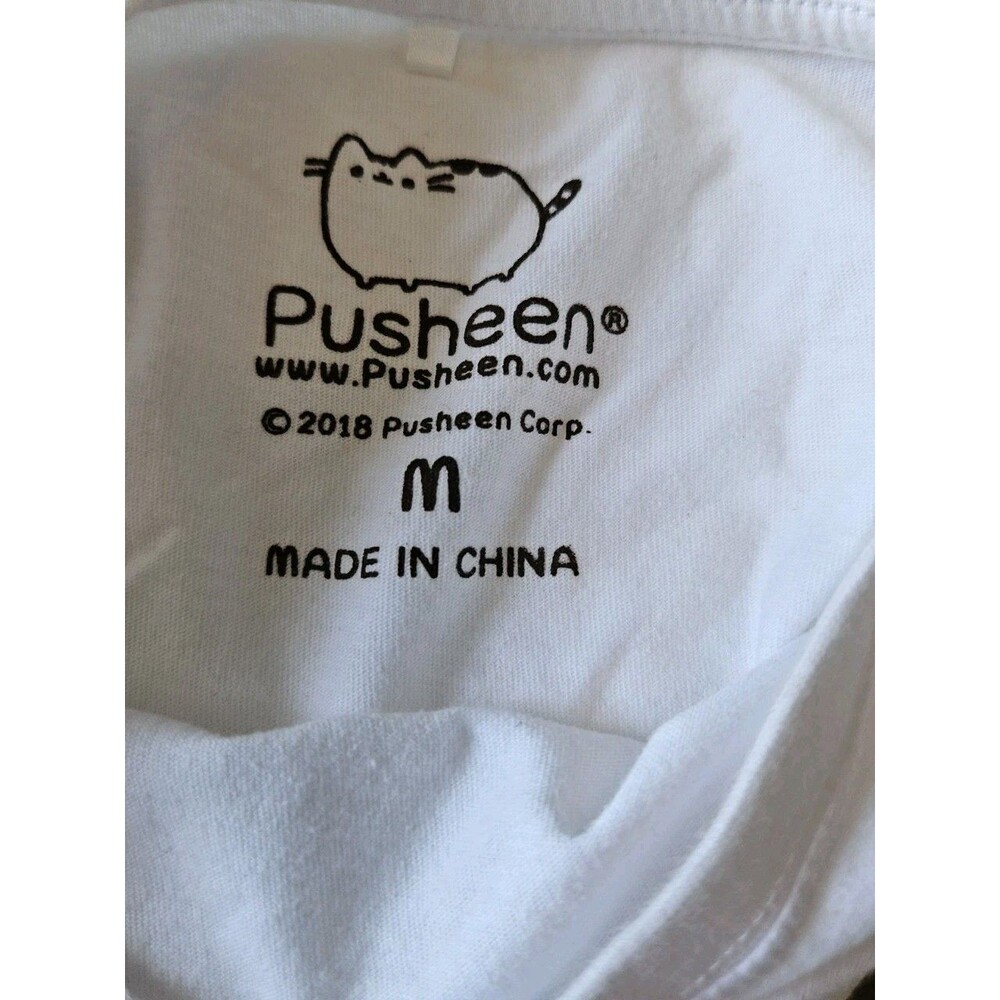 Pusheenicorn The Cat RAINBOW UNICORN Pusheen T-Shirt M White Tshirt - Picture 4 of 4